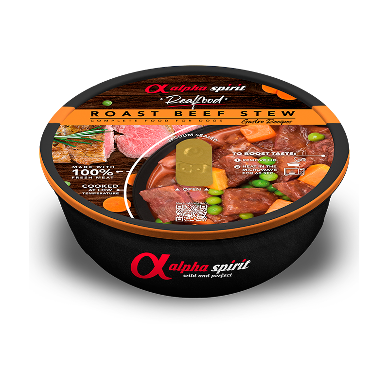 Alpha Spirit Real Food Estofado de ternera para perros
