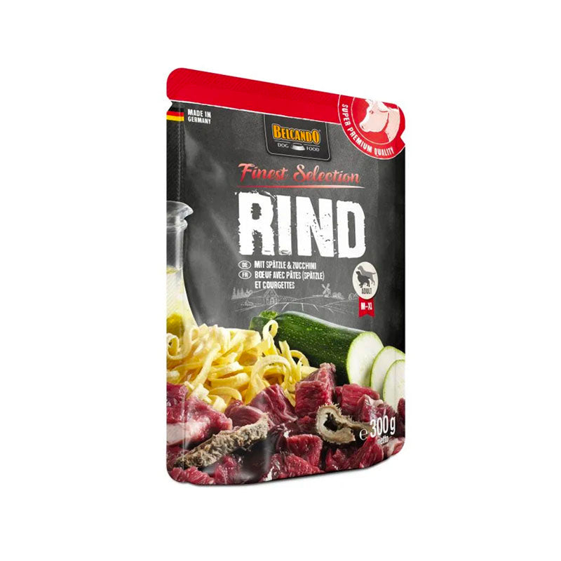 Belcando Ternera Noodles y calabacín Pouch para perros