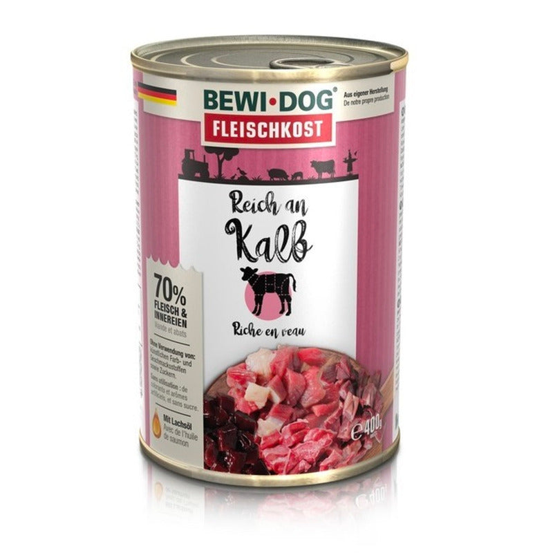 ternera para perros lata