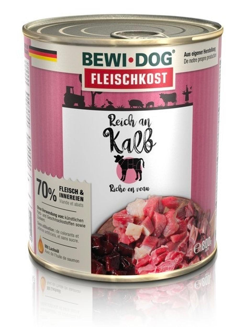 Bewi Dog Ternera para perros lata Imagen secundaria del producto