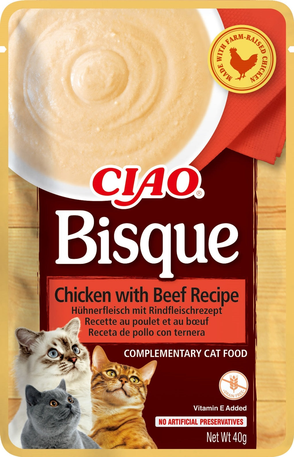bisque de pollastre amb bou 40 g