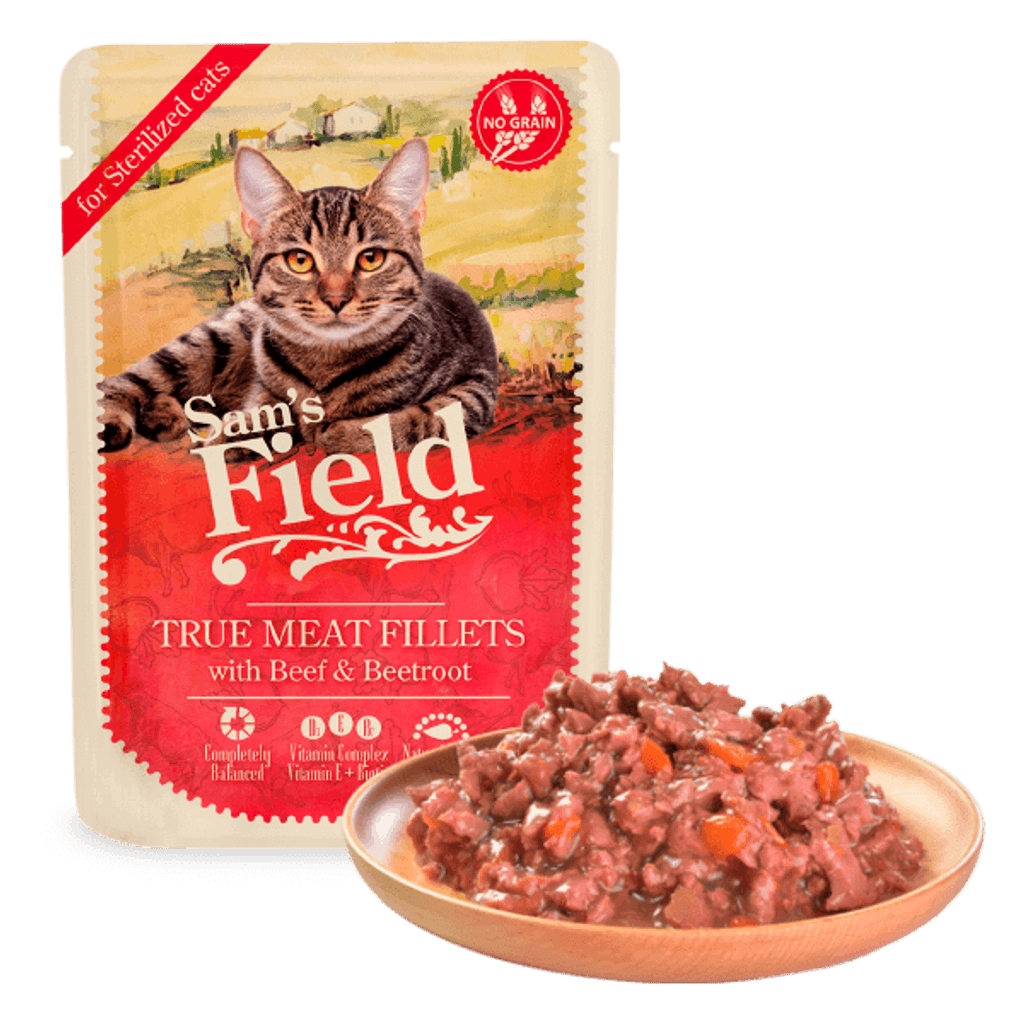 gat esterilitzat filets bou remolatxa sobre 85 g
