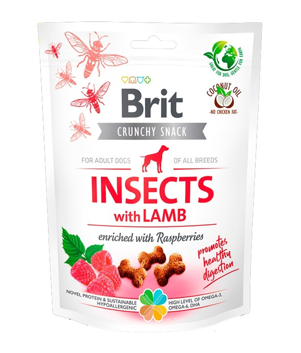 Snack crujiente d'insectos i xai 200 g