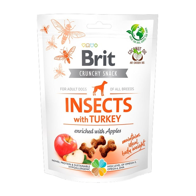 Snack crujiente d'inesctos i gall dindi 200 g Imatge principal del producte