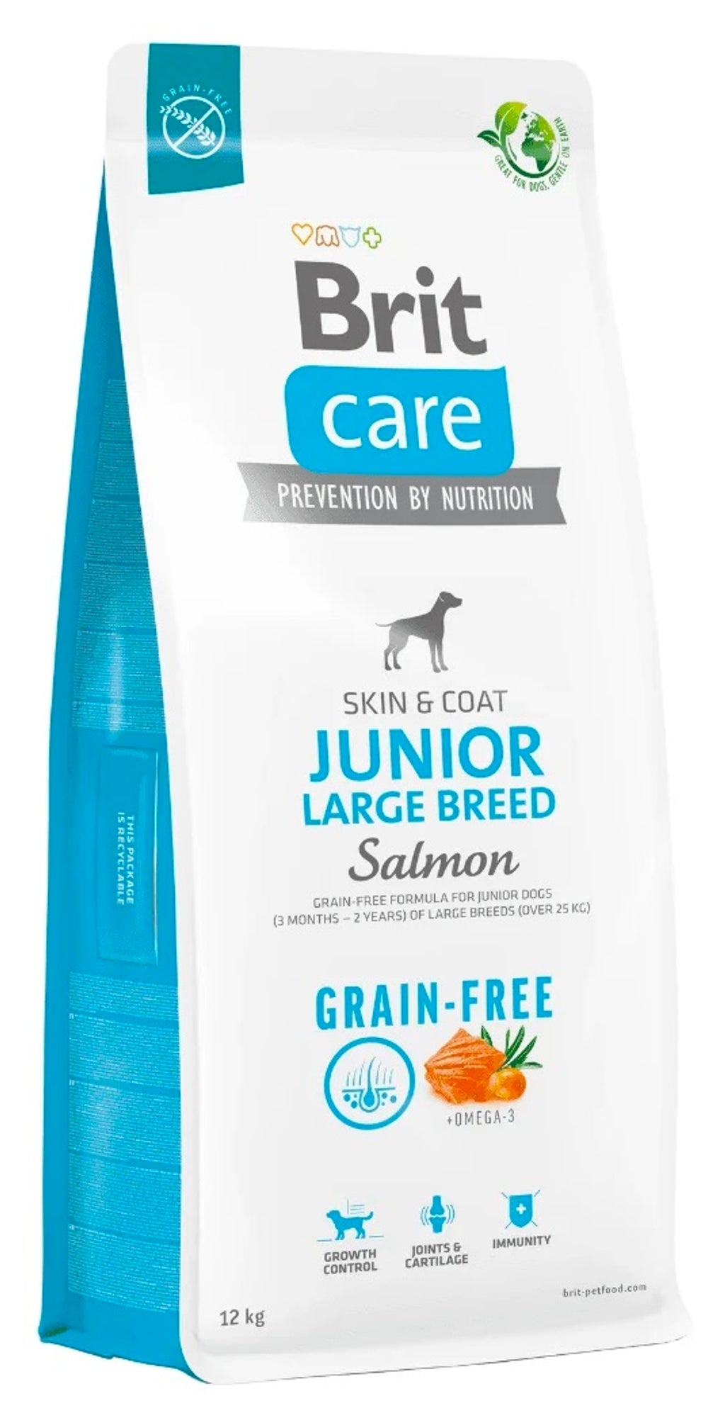 Care Júnior Large Grain Free salmó 12 kg