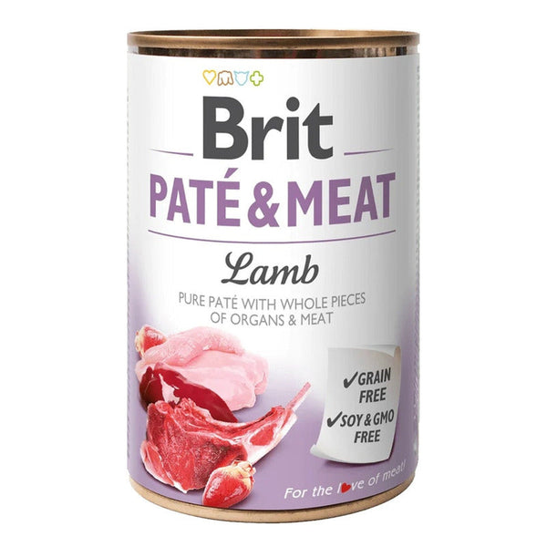 Dog grain free paté & meat cordero 400gr