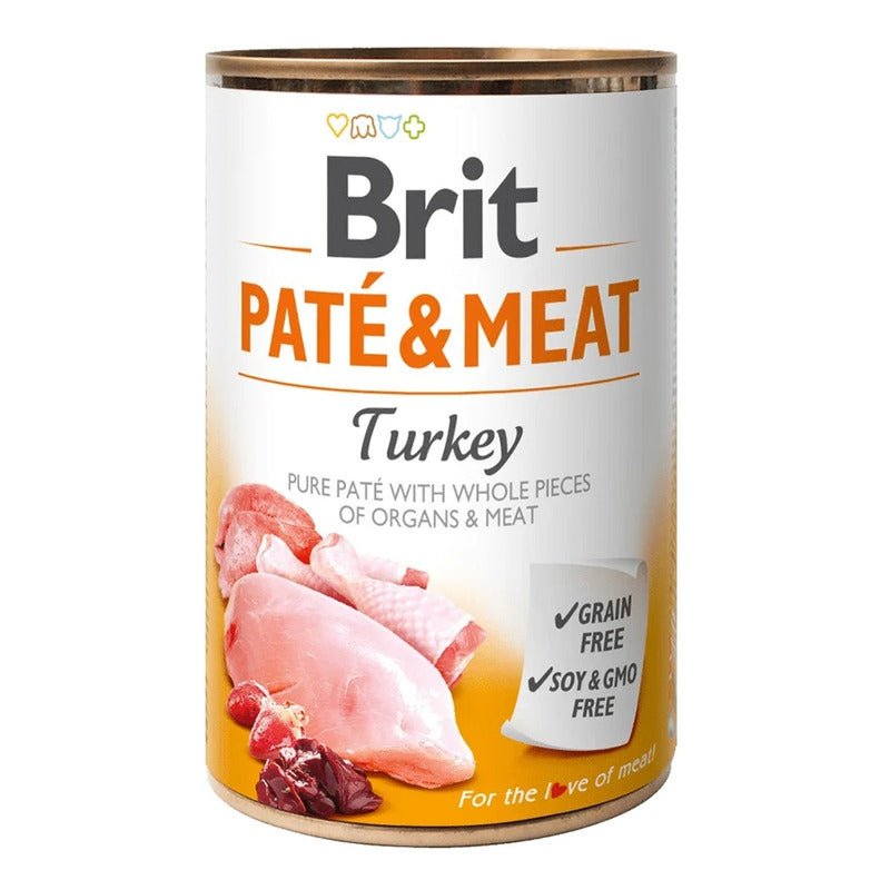 Dog grain free paté & meat pavo 400gr