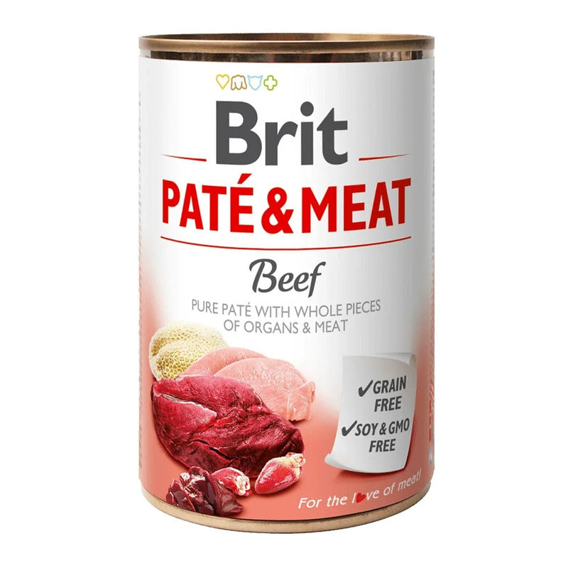 Dog grain free paté & meat ternera 400gr Imagen principal del producto