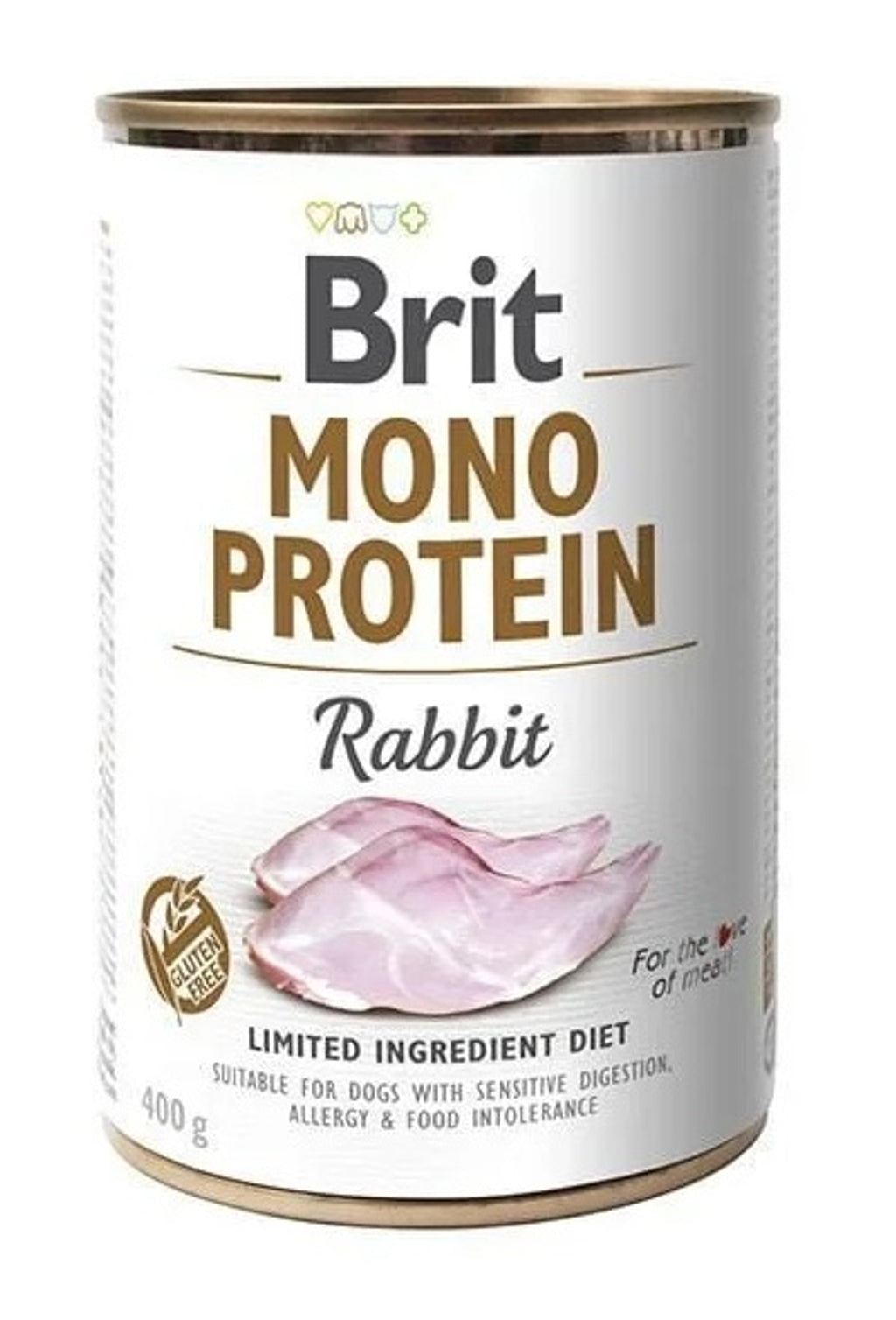 Mono proteina conejo sin gluten 400gr