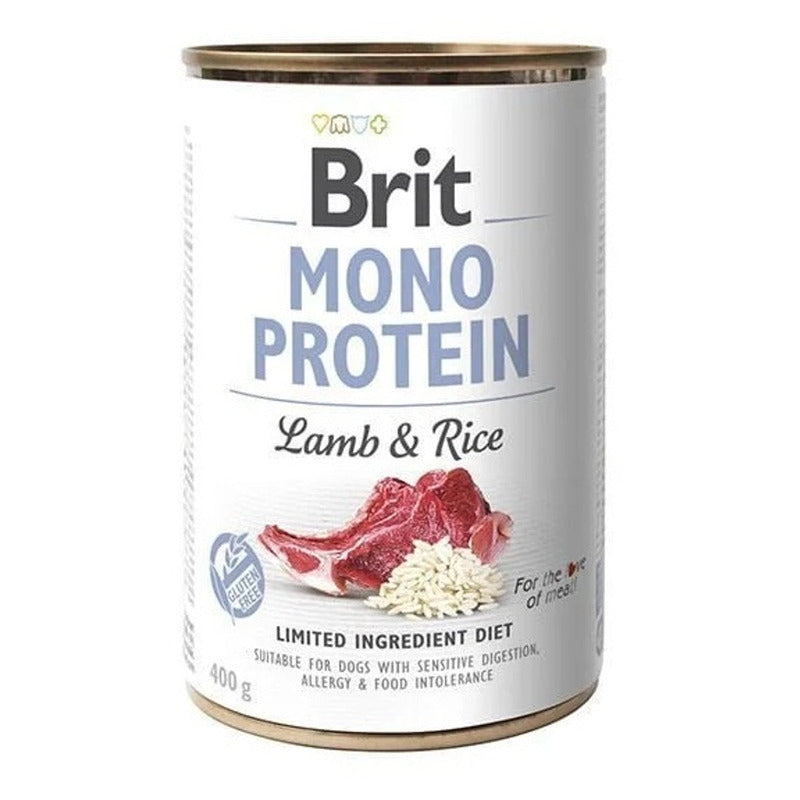 Mono proteina cordero y arroz sin gluten 400gr Imagen principal del producto