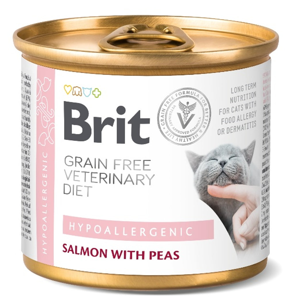veterinary hypoallergenic lata para gatos 200gr