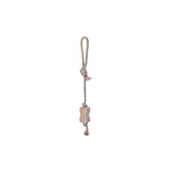 Bubimex juguete de madera con cuerda en forma de hueso - 43 cm