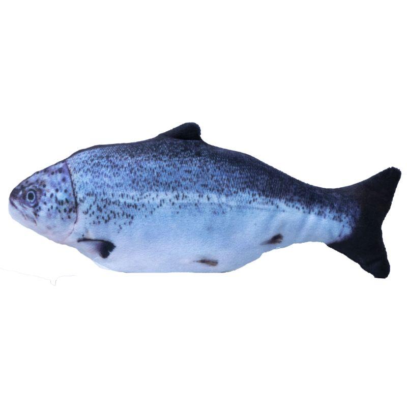 Bubimex Dancing Fish salmón interactivo para gatos, 25 cm