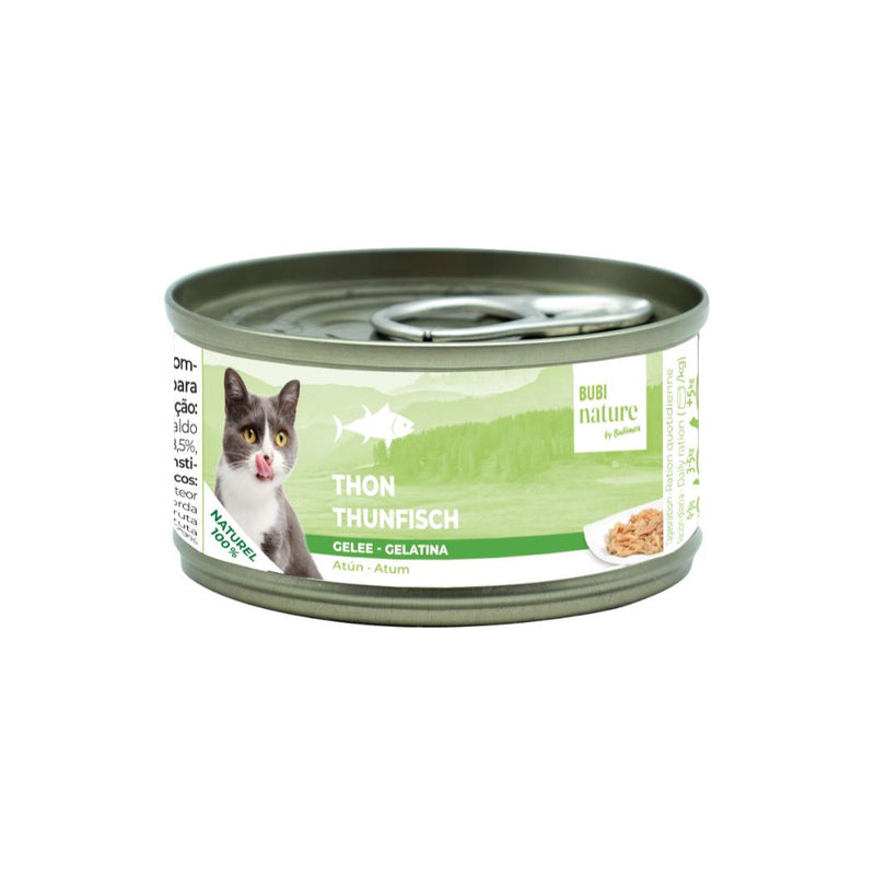 Bubimex Bubi Nature Atún en Gelatina 70 g sobre fondo blanco