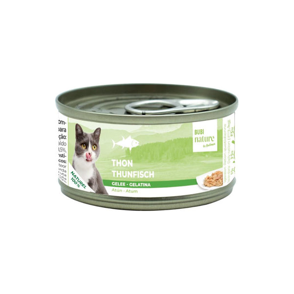 Bubimex Bubi Nature Atún en Gelatina 70 g sobre fondo blanco