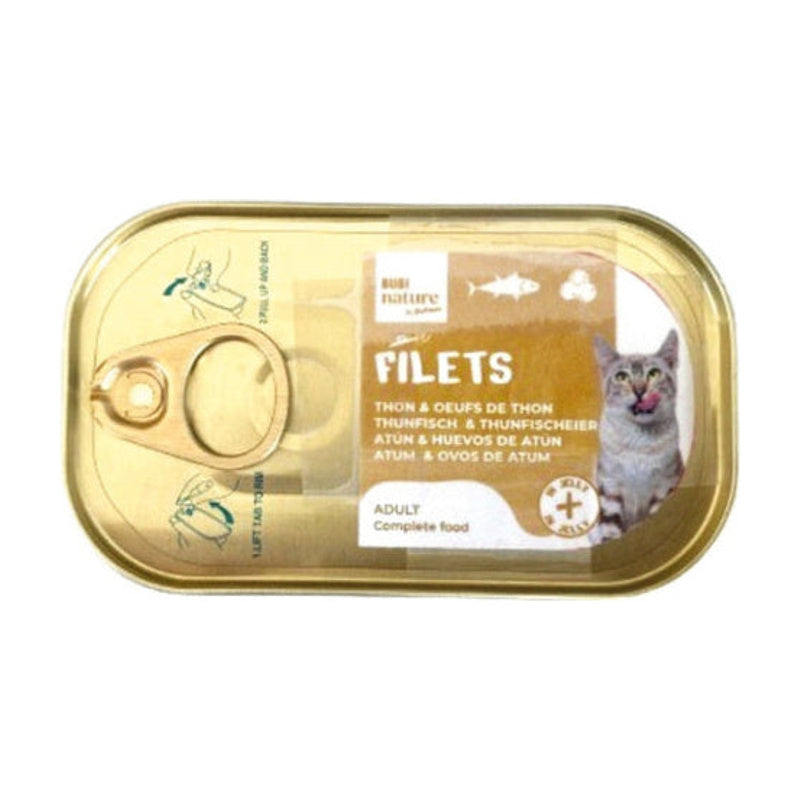 Bubimex Bubi Nature Filets atún y huevas de atún en gelatina 85 g