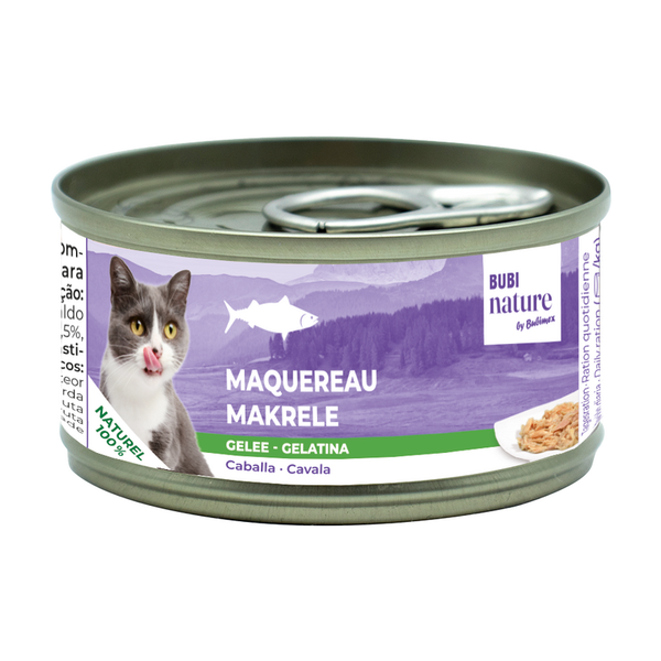 Bubimex Bubi Nature Caballa en gelatina para gatos 70 g