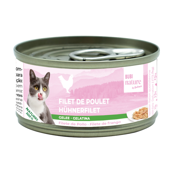Bubimex Bubi Nature Filete de pollo en gelatina para gatos 70 g