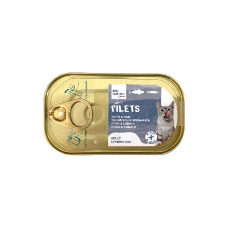 Bubimex Bubi Nature Filets atún y lubina en gelatina 85 g Imatge principal del producte