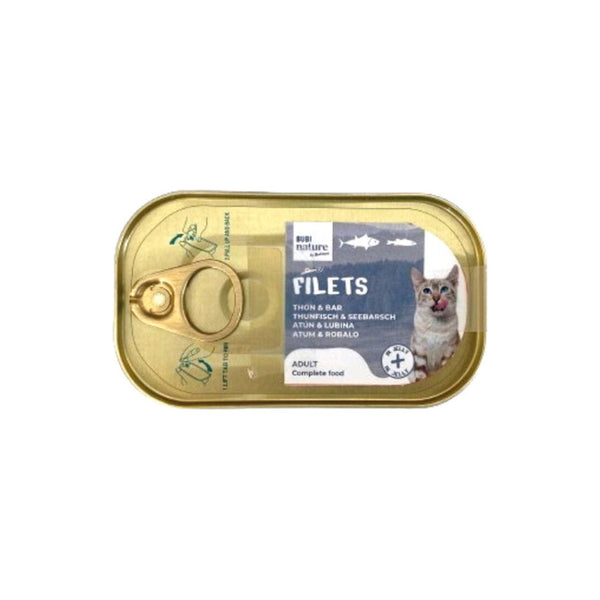 Bubimex Bubi Nature Filets atún y lubina en gelatina 85 g