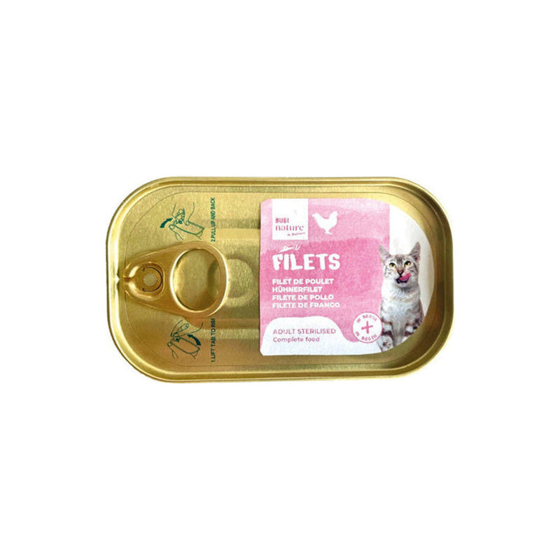 Bubimex Bubi Nature Filets pollo en caldo para gatos esterilizados 85 g Imatge principal del producte