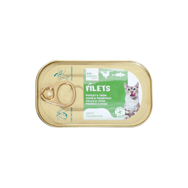 Bubimex Bubi Nature Filets pollo y atún en caldo 85 g Imatge principal del producte