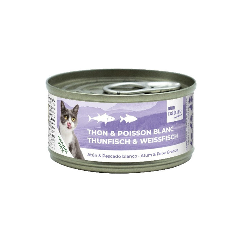 Bubi Nature gato atún y pescado blanco 70gr Imatge principal del producte