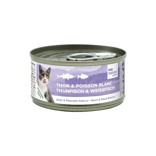 Bubi Nature gato atún y pescado blanco 70gr