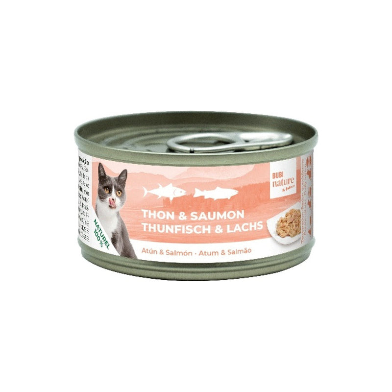 Bubi Nature gato atún y salmón 70gr Imatge principal del producte