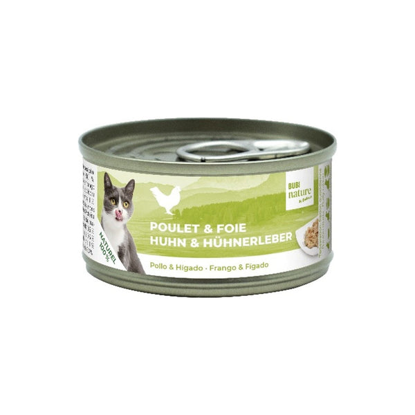 Bubi Nature gato pollo e hígado 70gr