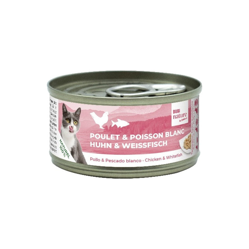 Bubi Nature gato pollo y pescado blanco 70gr Imatge principal del producte