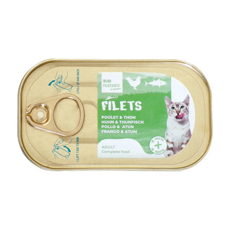 Bubimex Bubi Nature Filets pollo y atún en caldo 85 g