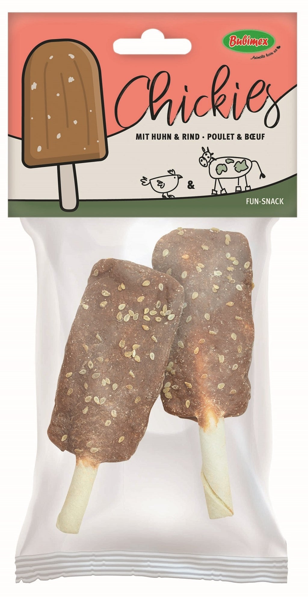 Chickies helados pollastre i bou (2ud) 80 g