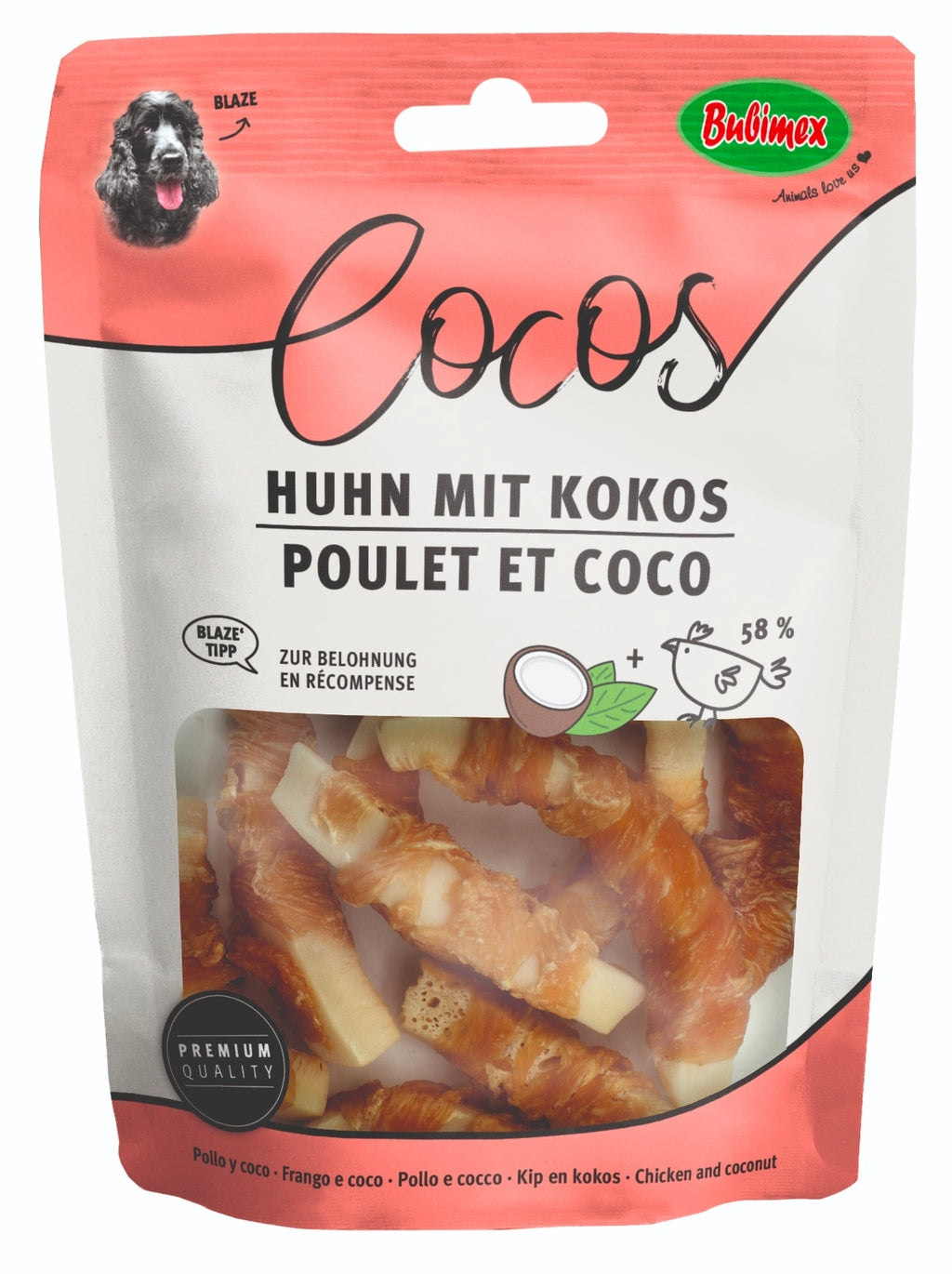 cocos con pechuga de pollo 70g
