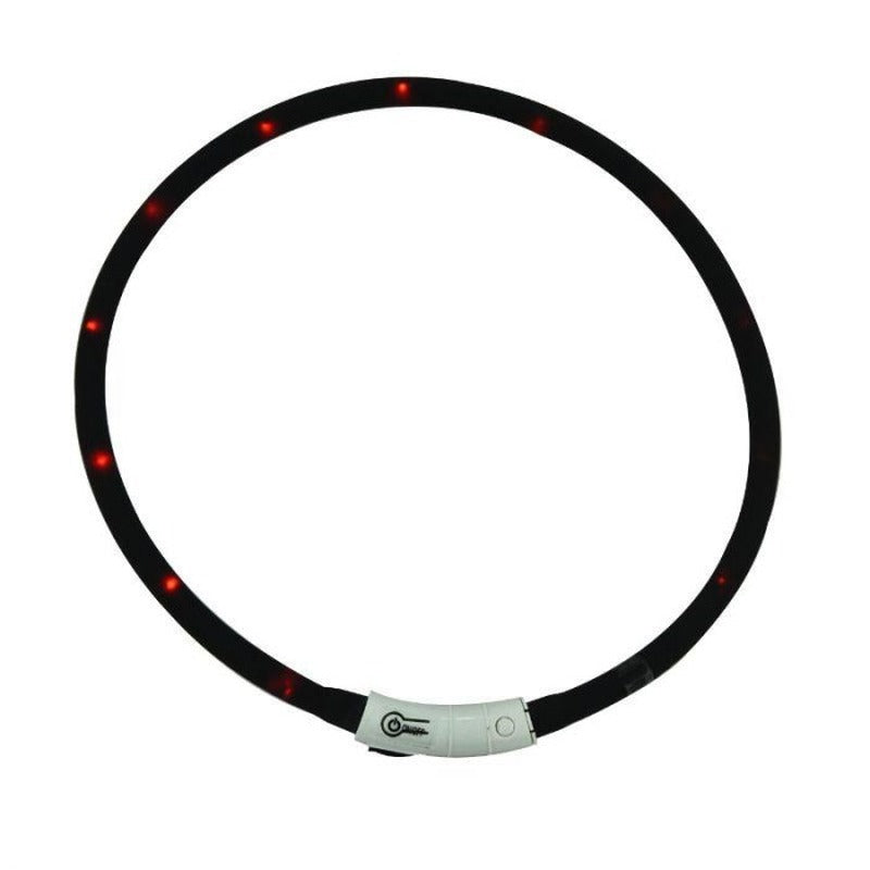 Bubimex collar LED luminoso negro para perros de 20 a 70 cm