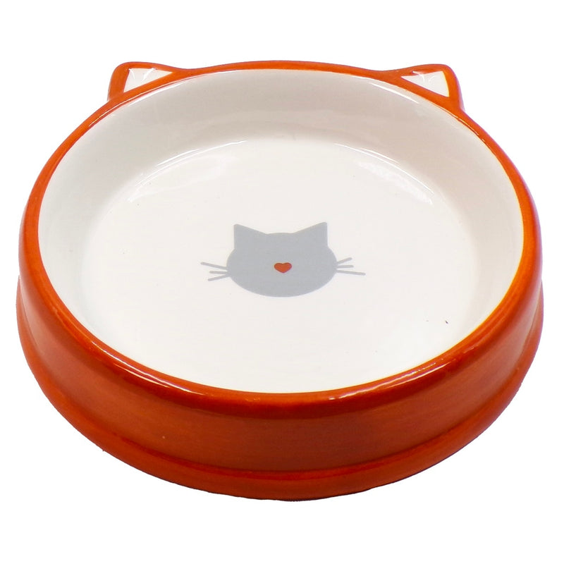 Comedero de cerámica naranja 200ml gato Imagen principal del producto