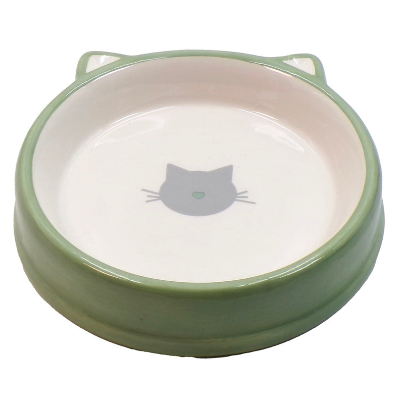 Comedero de cerámica Verde 200ml gato Imagen principal del producto