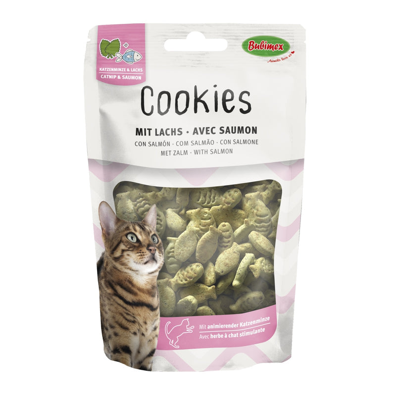 Cookies con salmón y hierba gatera 50gr Imagen principal del producto