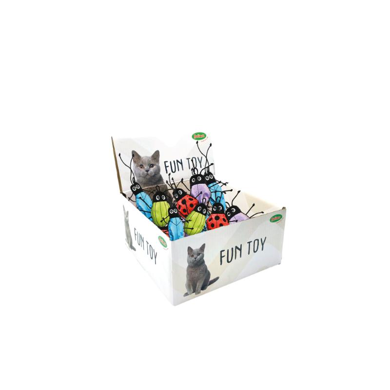 Bubimex expositor de 24 insectos de peluche con catnip para gatos