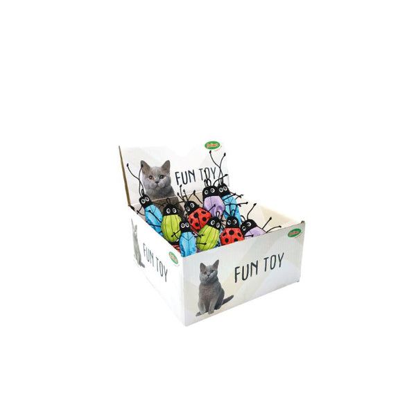 Bubimex expositor de 24 insectos de peluche con catnip para gatos
