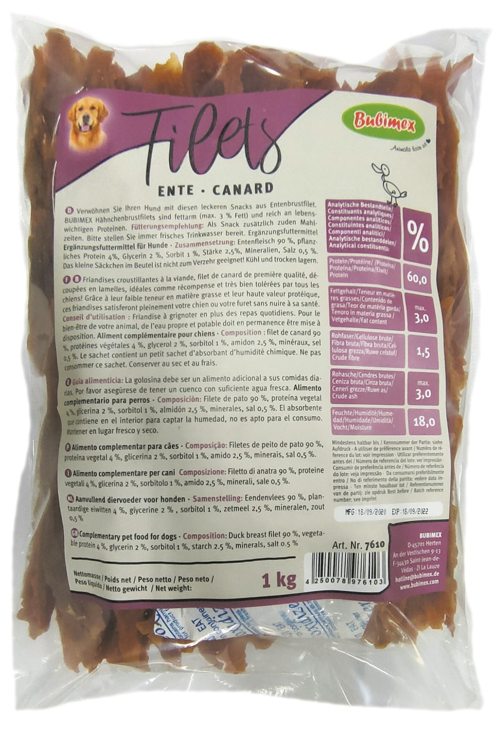 Filets d'ànec 1 kg