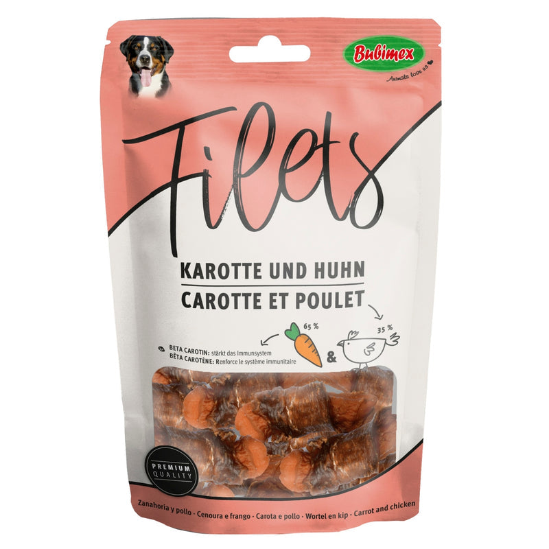 Filets de pollo con zanahoria 85gr Imagen principal del producto