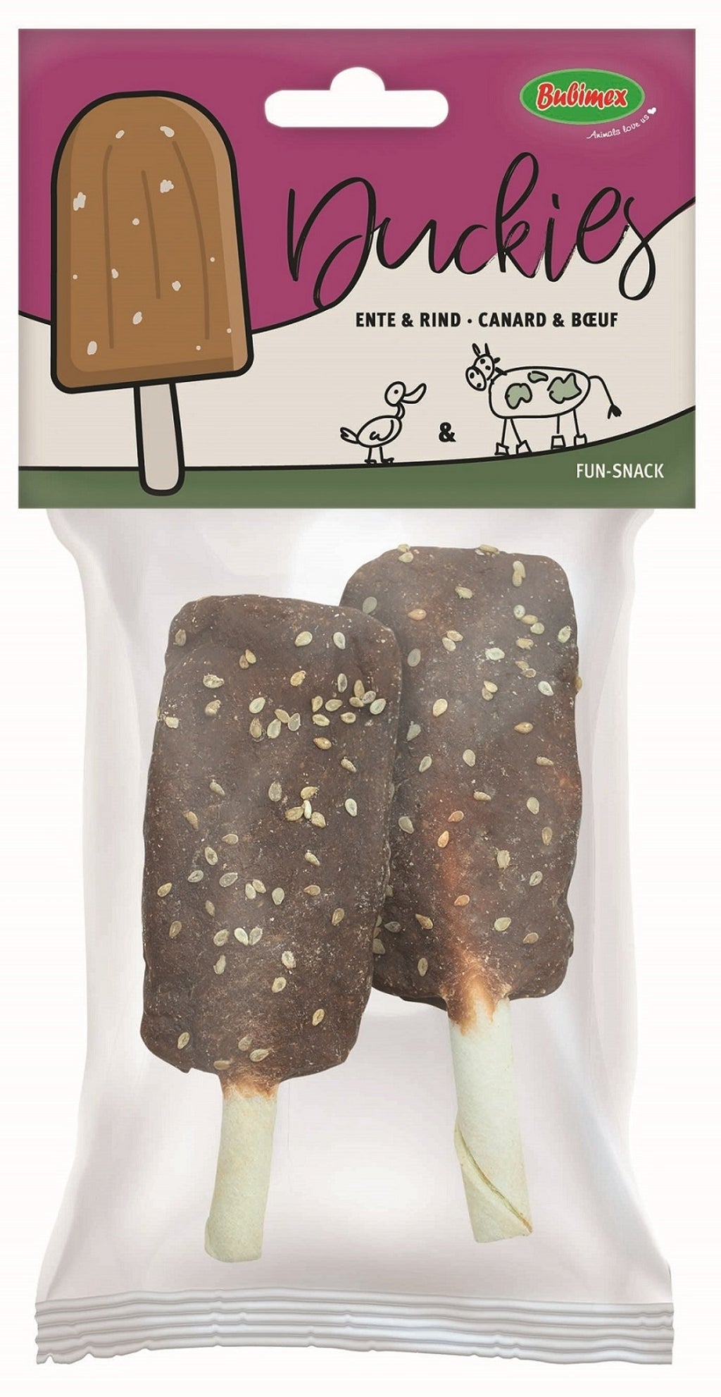 Chickies helados pato y buey (2ud) 80g