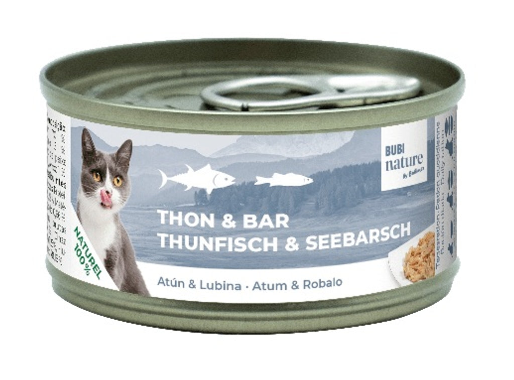 Bubi Nature gato atún y lubina 70gr