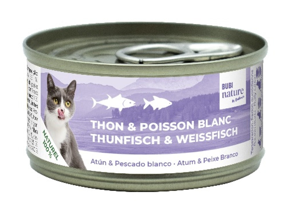 Bubi Nature gato atún y pescado blanco 70gr Imagen principal del producto