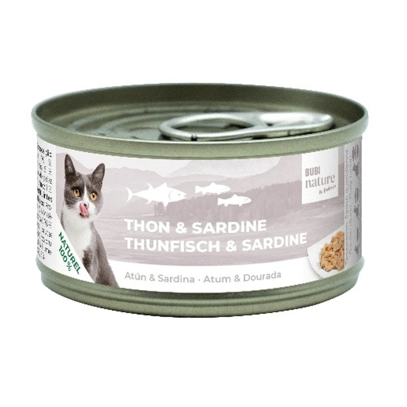 Bubi Nael teure gat tonyina i sardines 70 g