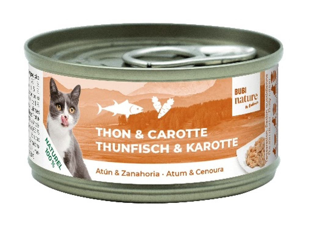 Bubi Nature gato atún y pastanaga 70gr