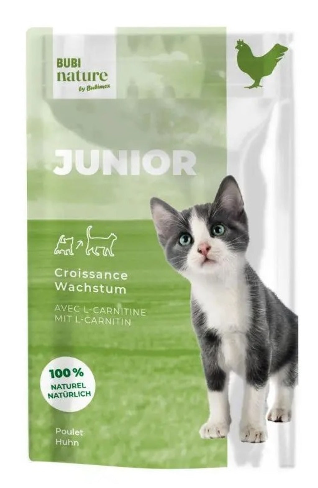 Bubi Nature gato muslo de pollo pouch 70gr junior