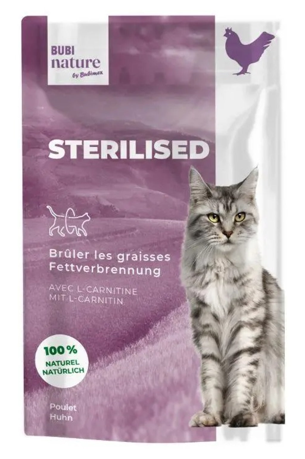 Bubi Nature gato filete de pollo pouch 70gr steril
