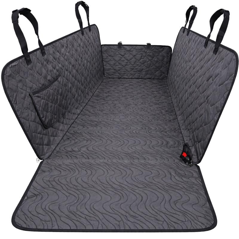 Bubimex protector para asiento trasero del coche 150 × 145 cm gris sobre fondo blanco